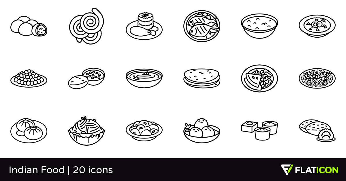 1200x630 Indian Food Free Icons