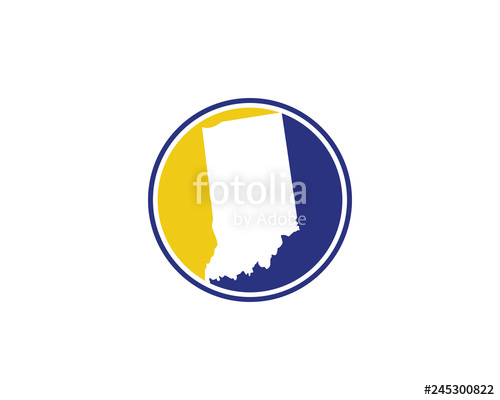 500x400 Indiana Circle Logo Icon Stock Image And Royalty Free Vector