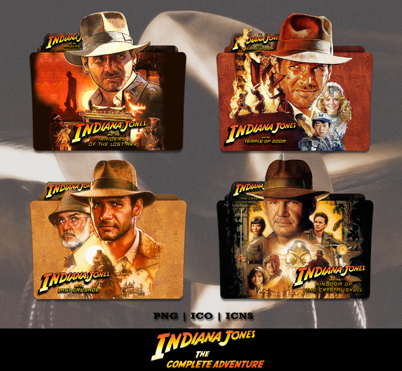 1300x1200 Indiana Jones Movie Collection Folder Icon Pack