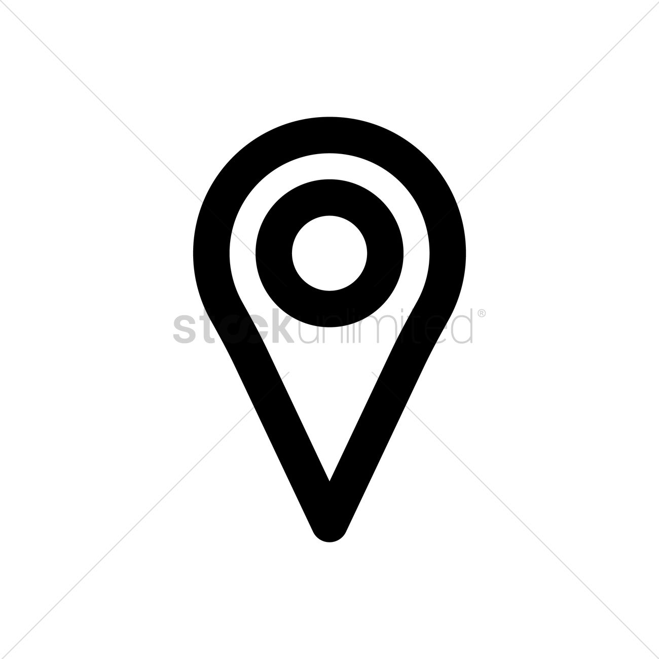 1300x1300 Location Indicator Icon Vector Image