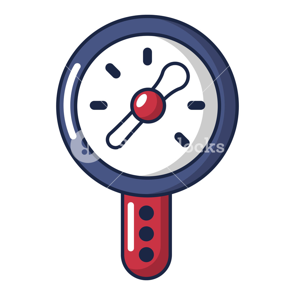1000x1000 Pressure Indicator Icon Cartoon Illustration Of Pressure