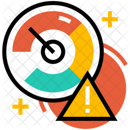 256x256 Risk Indicator Icon Of Colored Outline Style