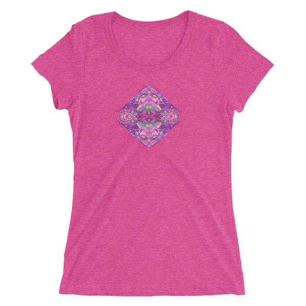 600x600 Indie Icon Ladies' Short Sleeve T Shirt, Kaleid Nouveau Diamond