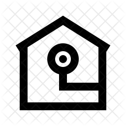 256x256 Indoor Camera Icon Of Line Style