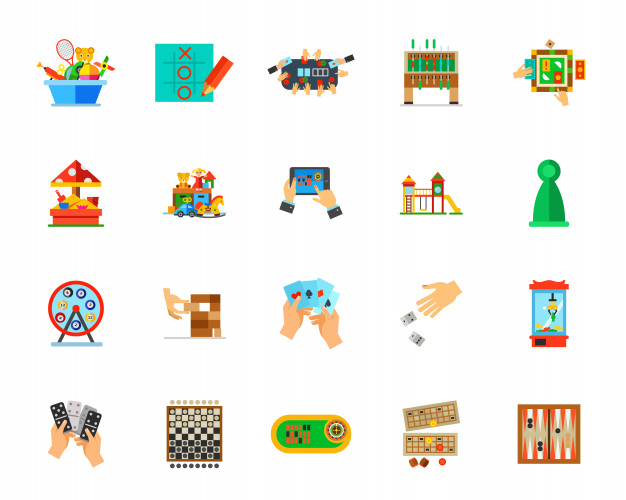 626x500 Indoor Games Icon Set Vector Free Download