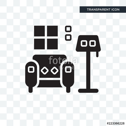 500x500 Indoor Vector Icon Isolated On Transparent Background, Indoor Logo