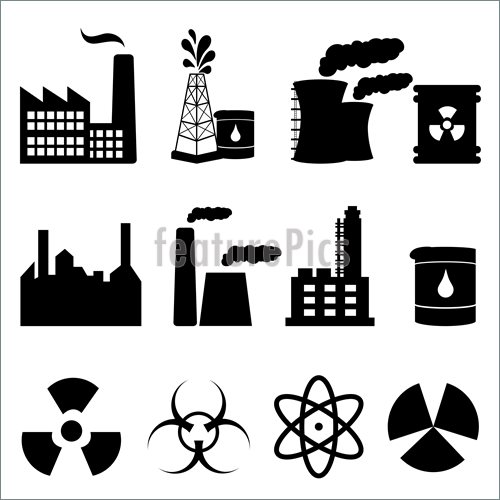500x500 Industrial Icons Illustration