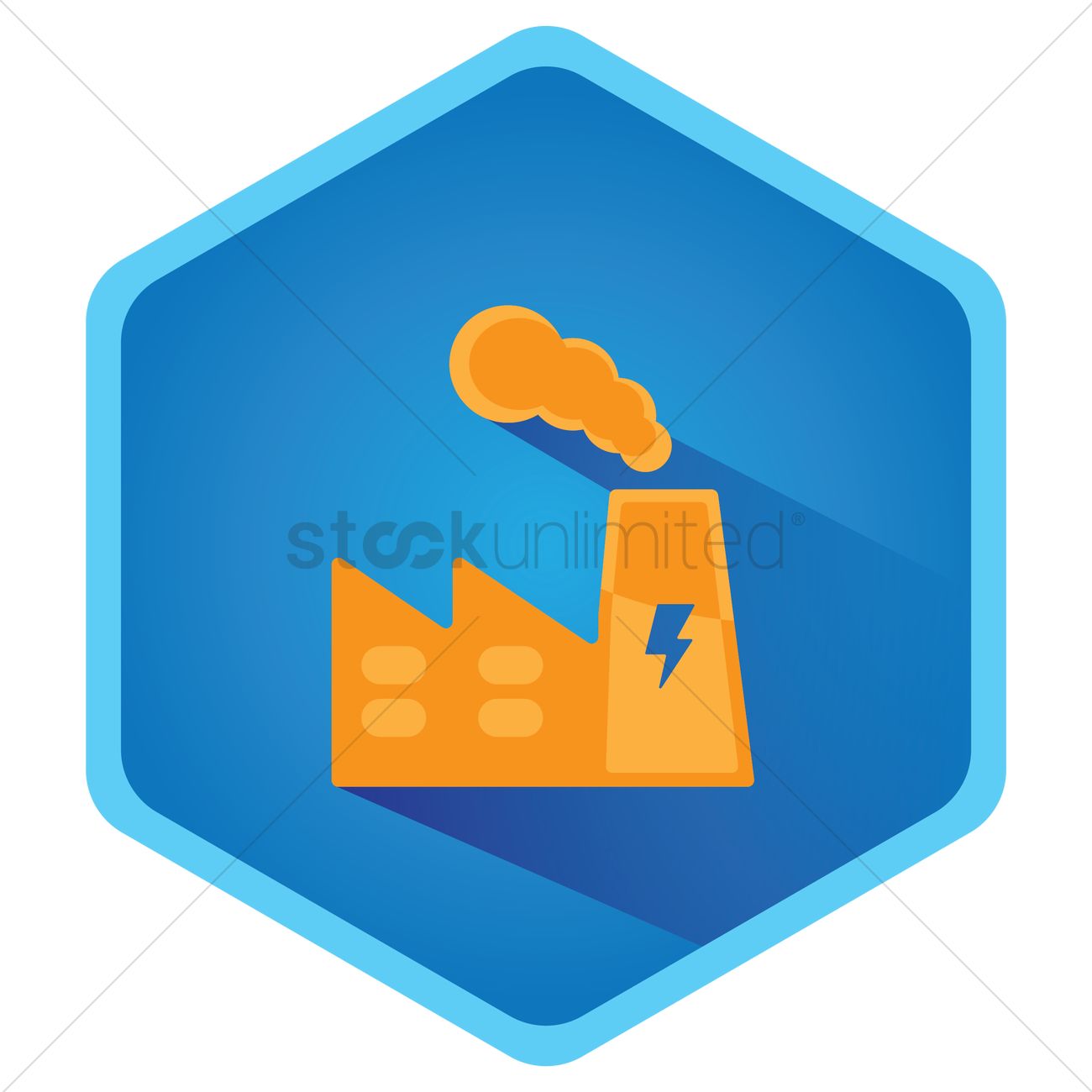 1300x1300 Industrial Building Icon Vector Image
