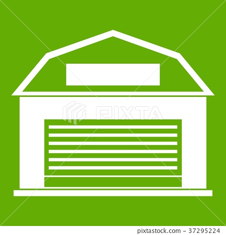 450x468 Industrial Building Icon Green