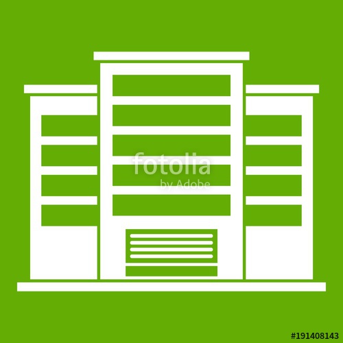 500x500 Industrial Building Icon Green Stock Image And Royalty Free