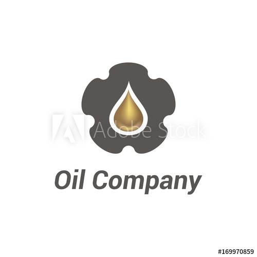 500x500 Vector Logo Template For Oil Company Industrial Design