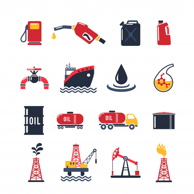 626x626 Petroleum Industry Icon Set Vector Free Download