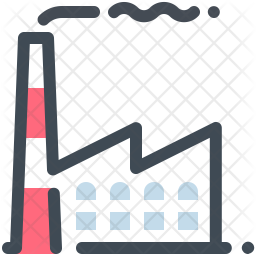 256x256 Industry Icon Of Colored Outline Style