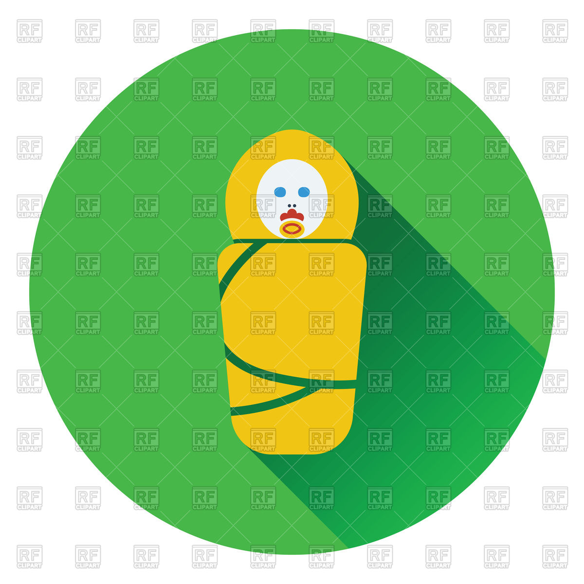 1200x1200 Wrapped Infant Icon Vector Image Of Signs, Symbols, Maps Angelp