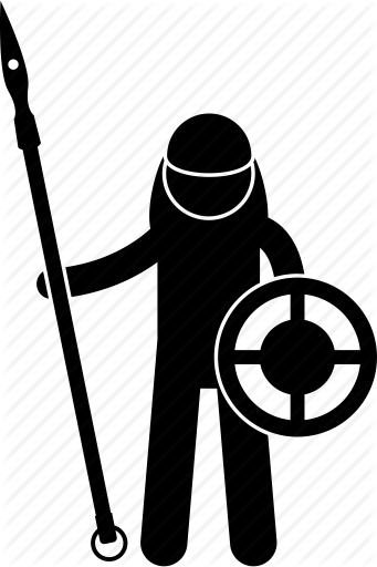 341x512 Fighter, Fighting, Infantry, Lance, Shield, Soldier, Warrior Icon