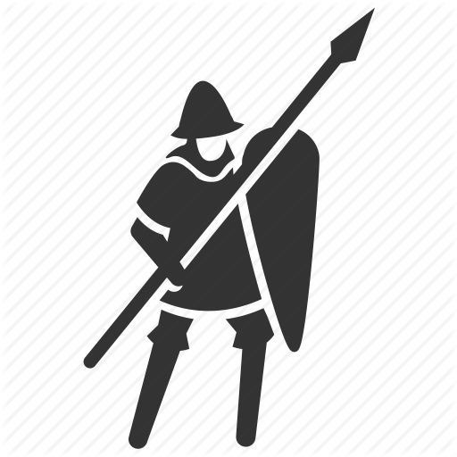 512x512 Infantry, Medieval, Soldier, Spear, Spearman, Vanguard, War Icon