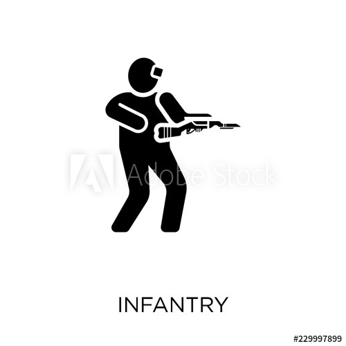 500x500 Infantry Icon Infantry Symbol Design From Army Collection Simple