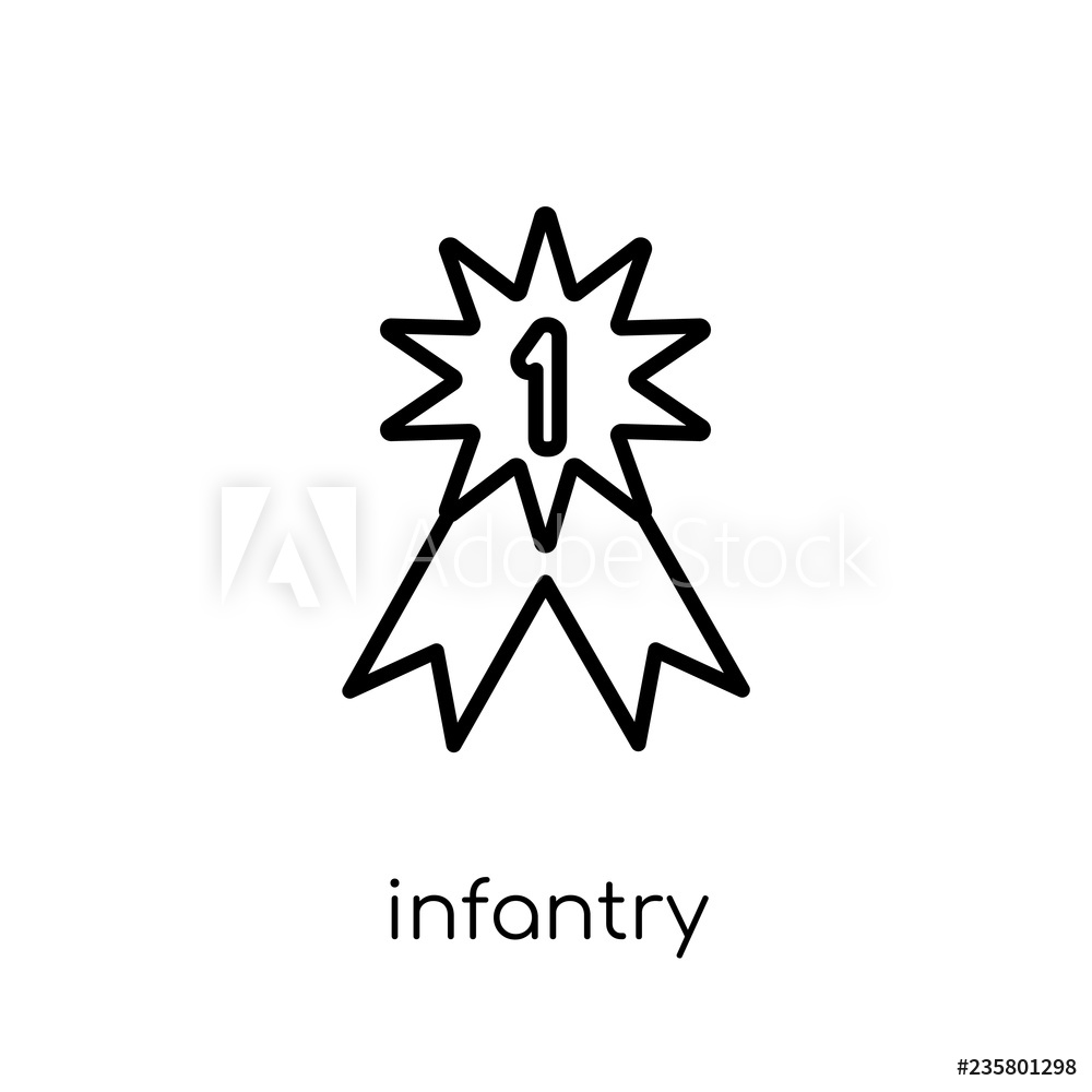 1000x1000 Photo Art Print Infantry Icon From Army Collection Europosters