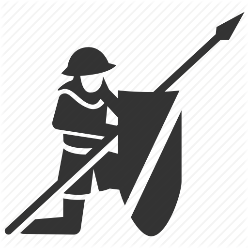 512x512 Army, Infantry, Medieval, Shield, Soldier, Spearman, Vanguard Icon