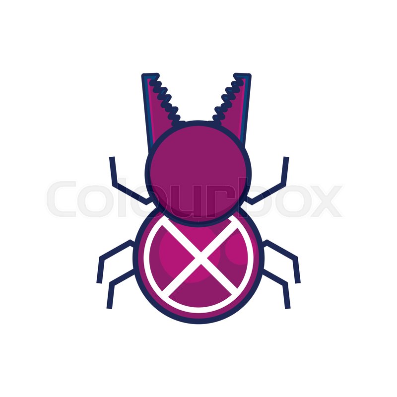 800x800 Bug Virus Infection Icon Vector Stock Vector Colourbox