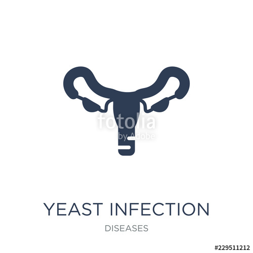 500x500 Yeast Infection Icon Trendy Flat Vector Yeast Infection Icon