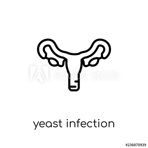 500x500 Yeast Infection Icon Trendy Modern Flat Linear Vector Yeast