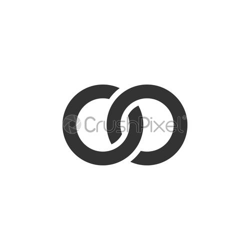 500x500 Infinity Icon Graphic Design Template Vector, Stock Vector