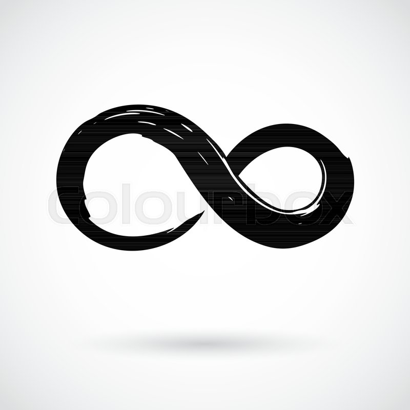 800x800 Infinity Symbol Hand Painted With Stock Vector Colourbox