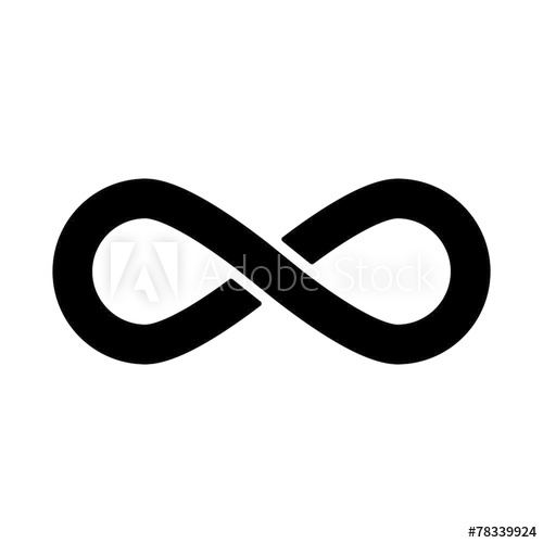 500x500 The Infinity Icon Infinity Symbol Flat