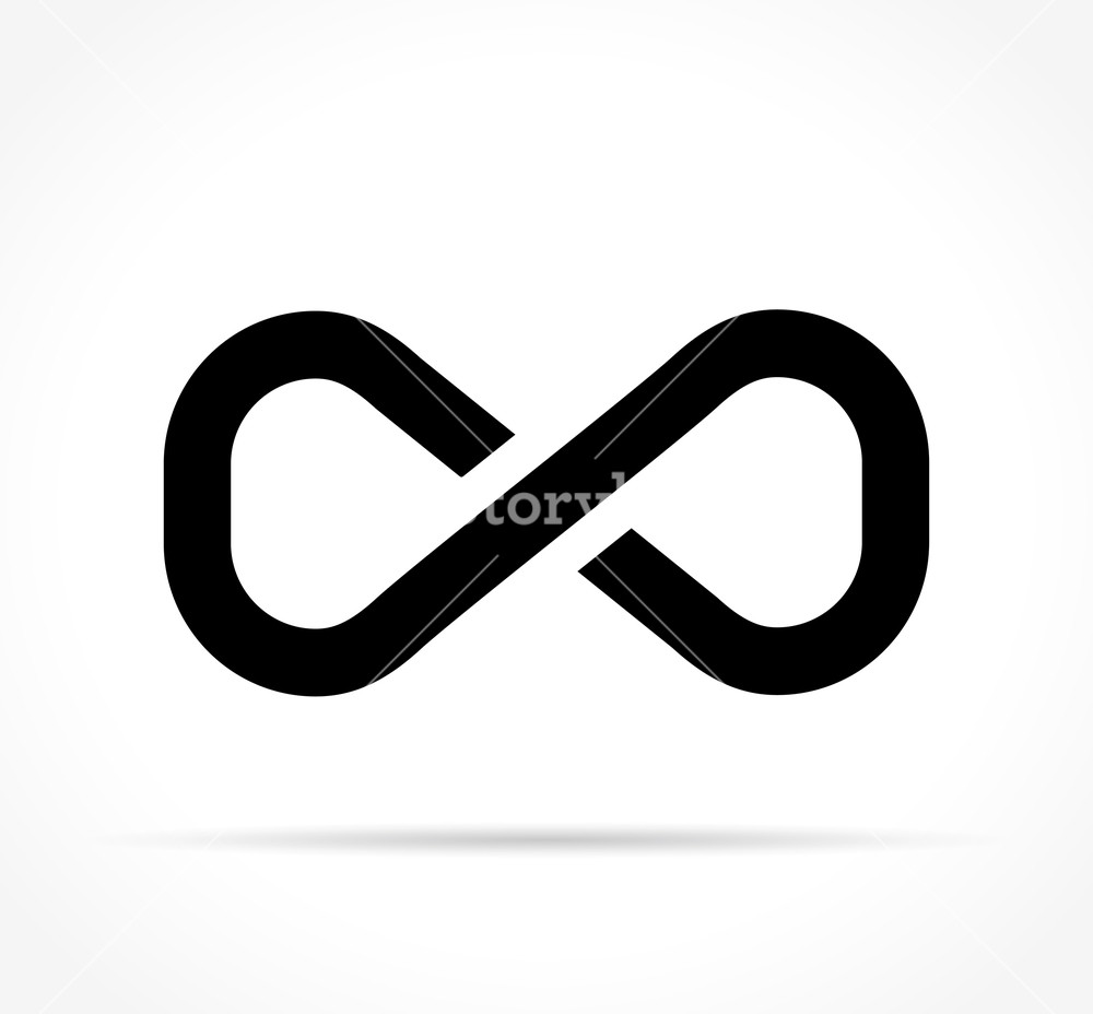 1000x928 Illustration Of Infinity Icon On White Background Royalty Free