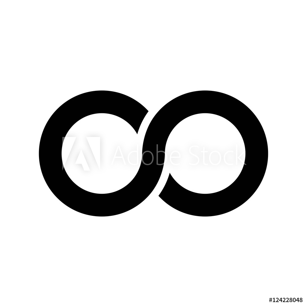 1000x1000 Photo Art Print Infinity Symbol Icon, Aka Lemniscate, Looks Like