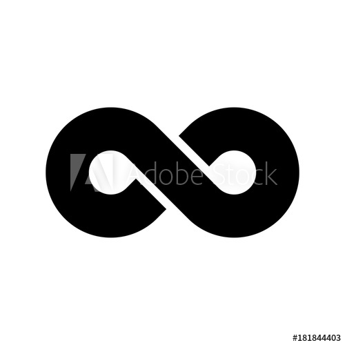 500x500 Black Infinity Symbol Icon Concept Of Infinite, Limitless