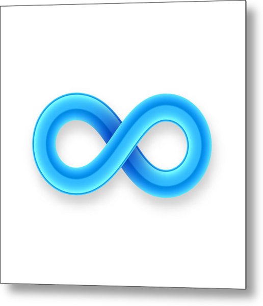 516x600 Blue Infinity Symbol Icon From Glossy Wire With Shadow