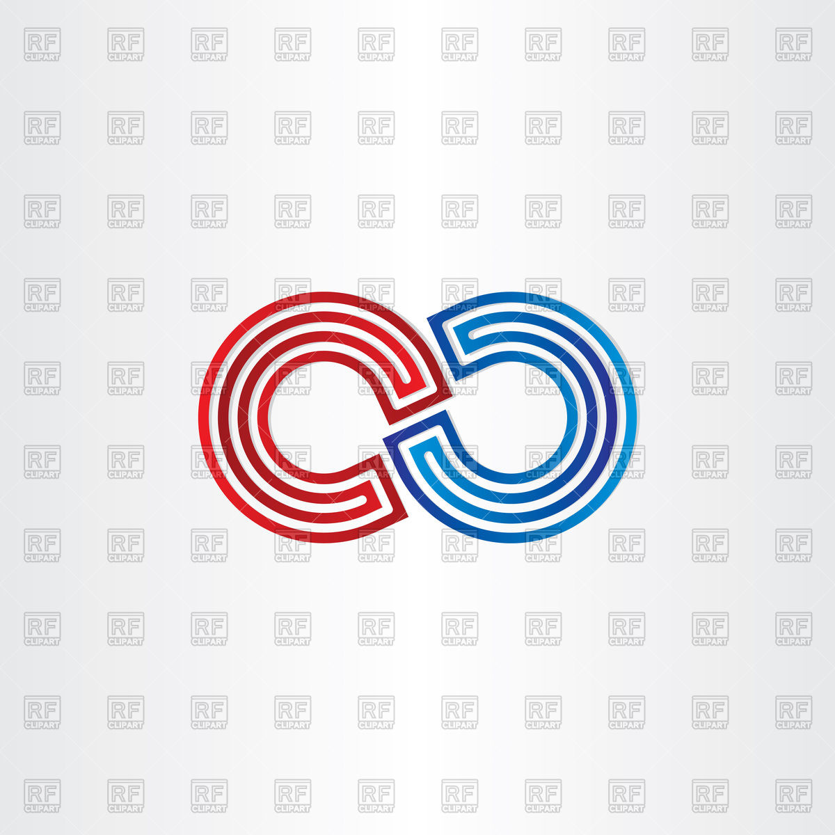 1200x1200 Blue Red Infinity Symbol Icon Vector Image Of Icons And Emblems