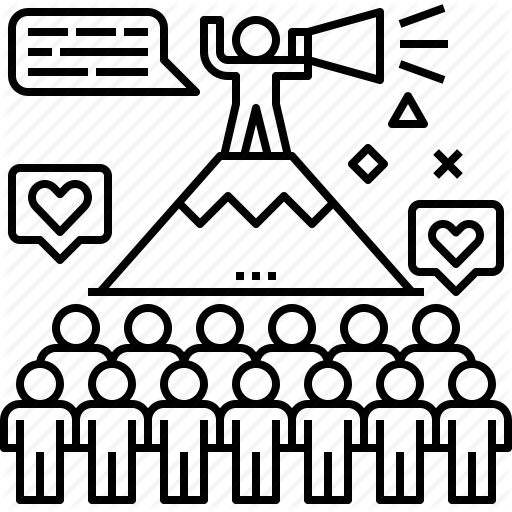 512x512 Advertising, Collaborate, Influencer, Marketing, People Icon