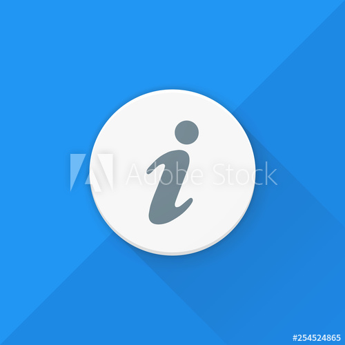 500x500 I Info Button Adaptive Icon Ready Design Illustration