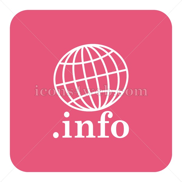 600x600 Info Flat Icon With Long Shadow Vector