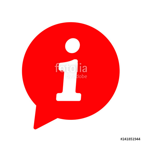 500x500 Info Icon, Information Sign Icon Info Speech Bubble Symbol I