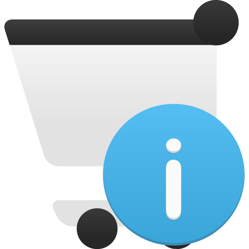 512x512 Shopping Cart Info Icon
