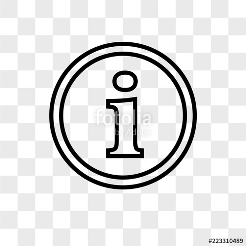 500x500 Info Vector Icon Isolated On Transparent Background, Info Logo