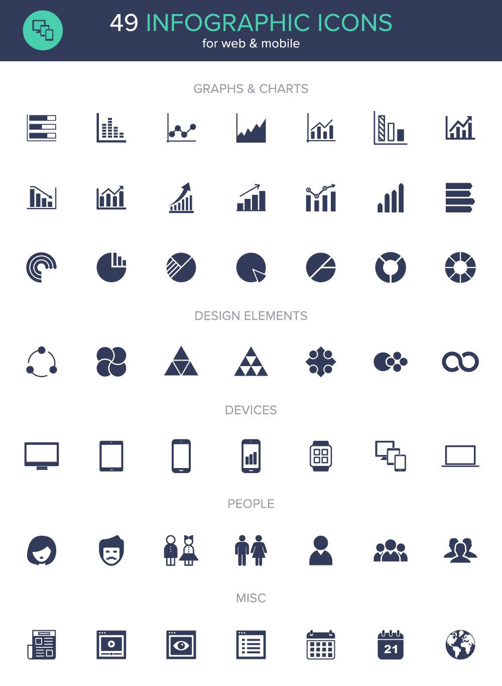 1000x1366 Friday Freebie Infographic Icon Set