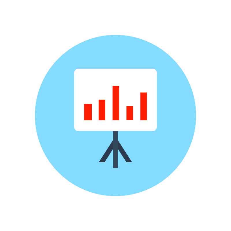 800x800 Analytics Graph Infographic Icon Design Free Vector Download