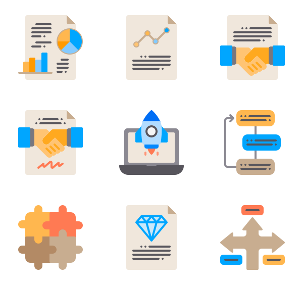 600x564 Infographic Icon Packs