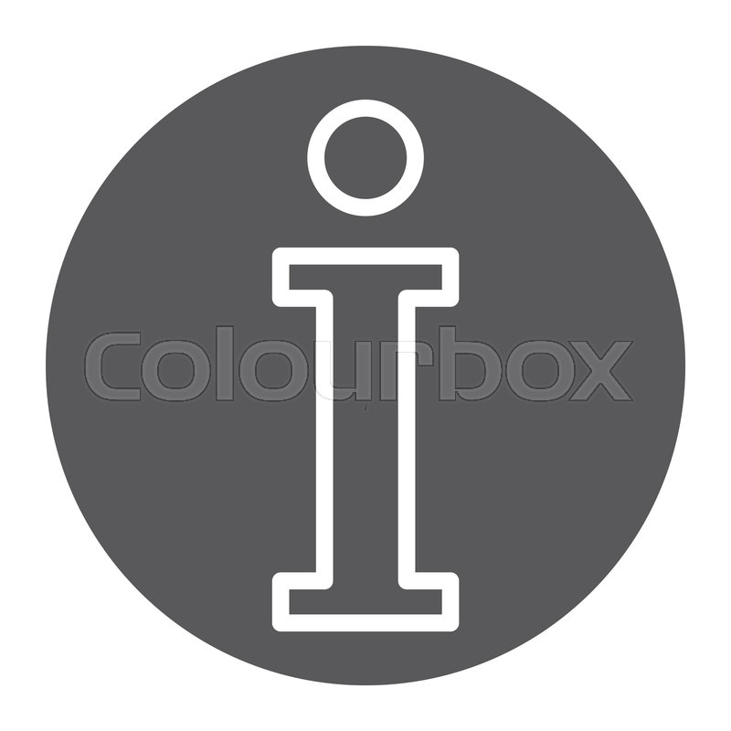 800x800 Info Glyph Icon, Help And Inform, Stock Vector Colourbox