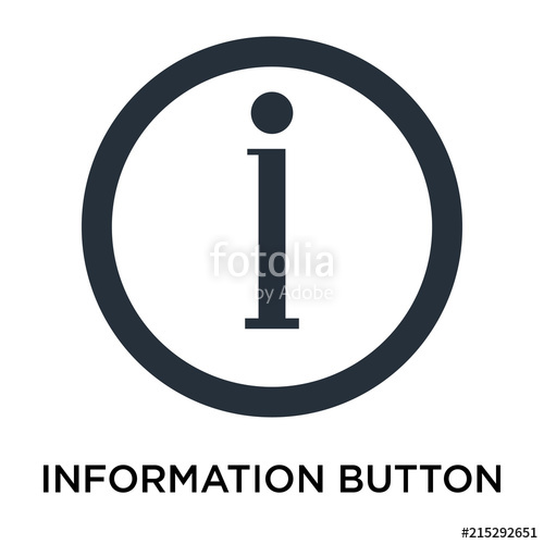 500x500 Information Button Icon Isolated On White Background Modern