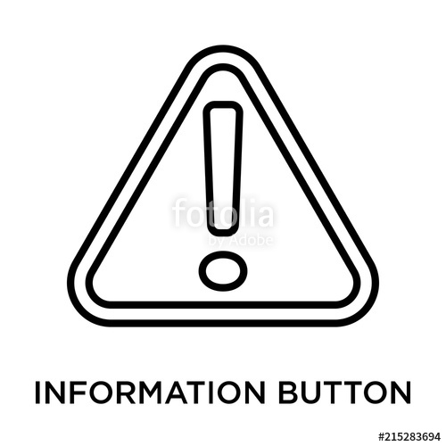 500x500 Information Button Icon On White Background Modern Icons Vector