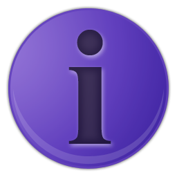 256x256 Purple Info Button Icon Free Icons Download
