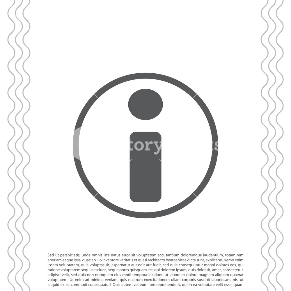 1000x1000 Information Icon Vector Illustration Royalty Free Stock Image
