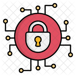 256x256 Cyber Security Icon Of Colored Outline Style