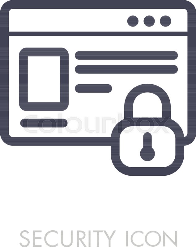 634x800 Internet Protection Symbol, Data Stock Vector Colourbox
